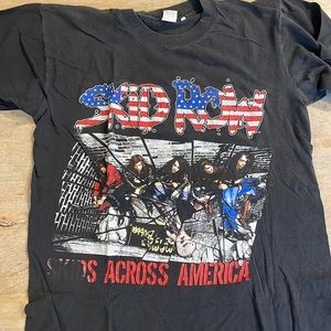 Black Skid Row tour tshirt